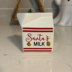 Santa’s milk table top decor